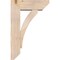 Ekena Millwork Thorton Slat Smooth Bracket w/ Offset Brace, Douglas Fir, 7 1/2"W x 22"D x 34"H BKT0806X22X34THR06SDF - alternate 3